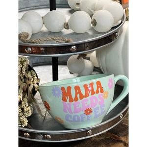 Mama Needs Coffee Oversized Mug